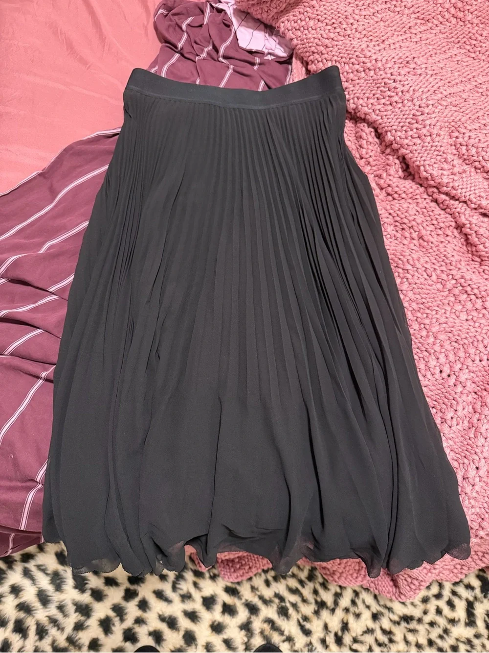 Aritzia pleated midi